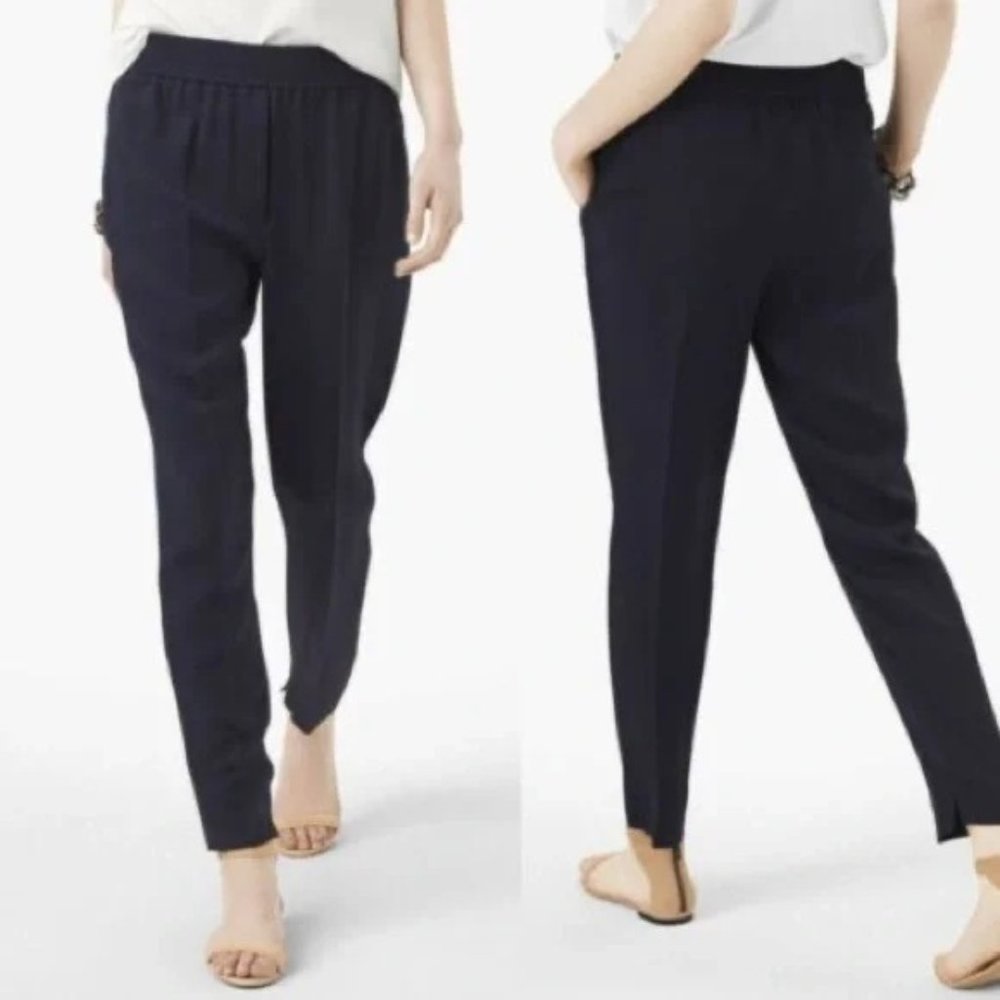 Womens Size 8  8x30 3.1 Phillip Lim Silk Smocked Waistband Tapered Trouser Pants